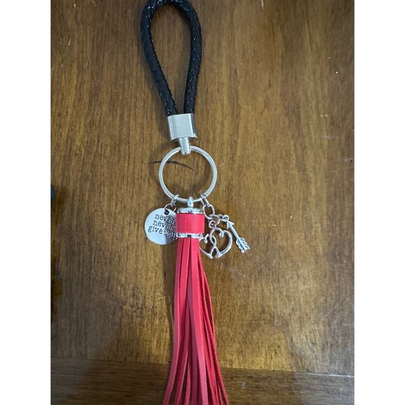 Minnie and Mickey Mouse 3 piece set w/Key chain wristlet 2 bag charms. Brand New - Picture 5 of 5